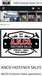 Mobile Screenshot of ancofastenersales.com